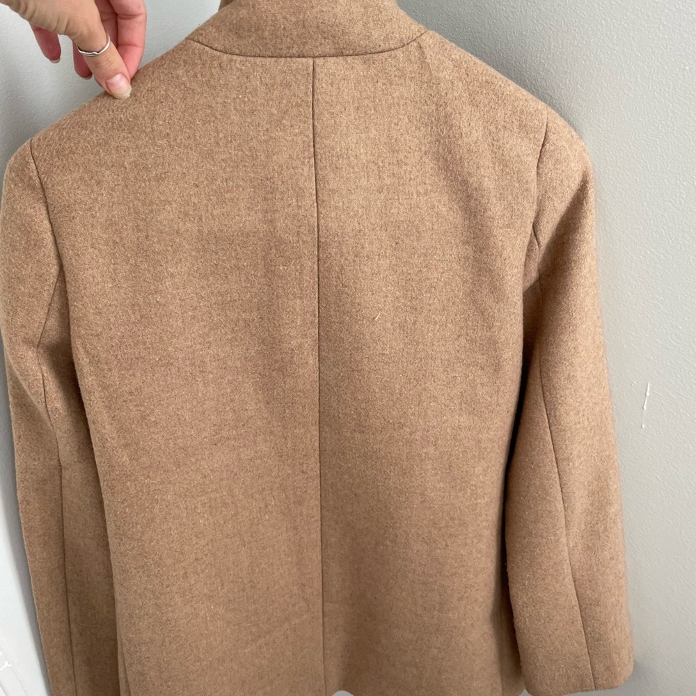 J crew tan brown jacket wool coat village - Picture 2 of 4